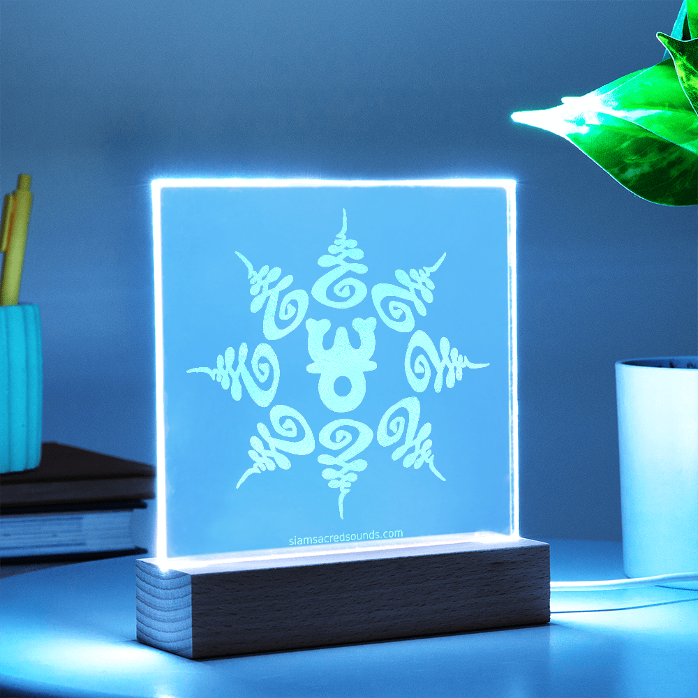 Sacred Protection Thai Yantra - 7-Color LED Meditation Light