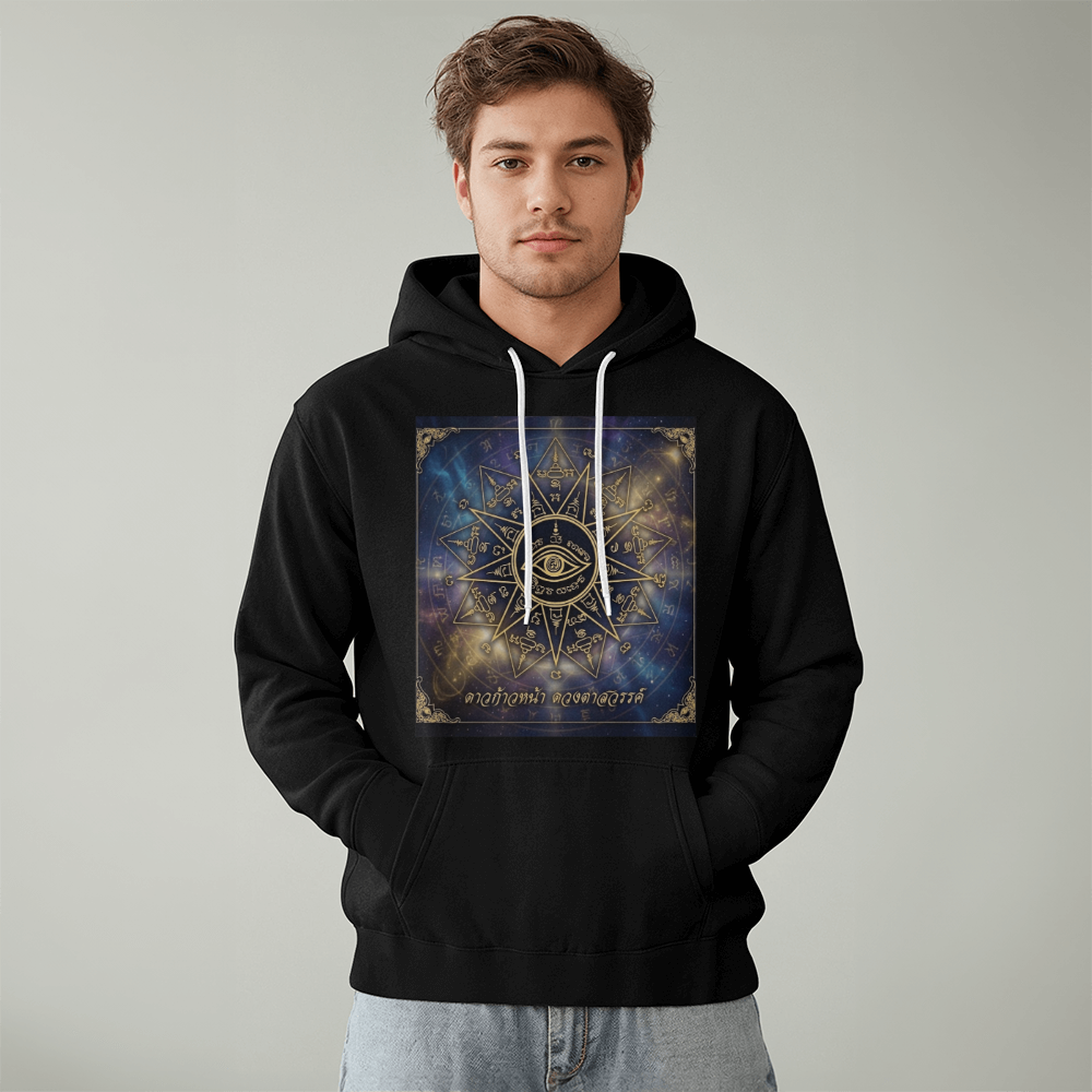 The Heavenly Eye: Sacred Yantra "Nine Stars" Premium Hoodie