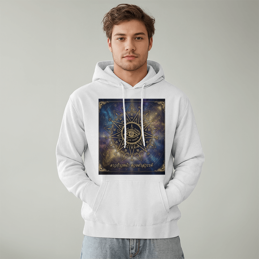 The Heavenly Eye: Sacred Yantra "Nine Stars" Premium Hoodie