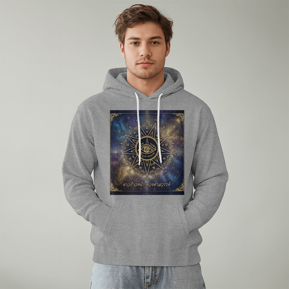 The Heavenly Eye: Sacred Yantra "Nine Stars" Premium Hoodie