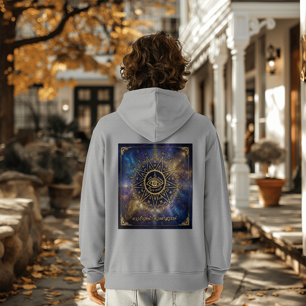 The Heavenly Eye: Sacred Yantra "Nine Stars" Premium Hoodie